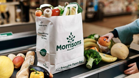Critised morrisons paper bag