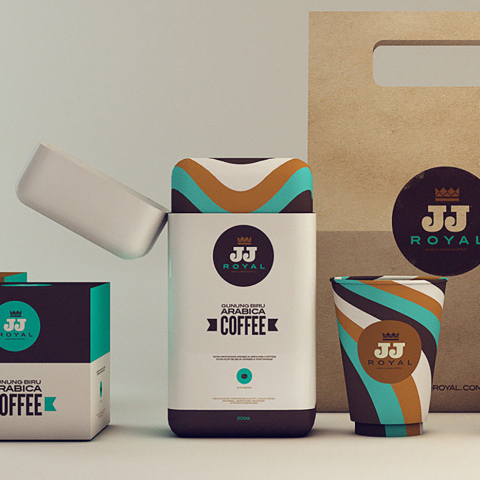 Coffee branding packaging header