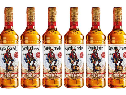 Packaging designers tapping into personalised designs for Captain Morgan branding