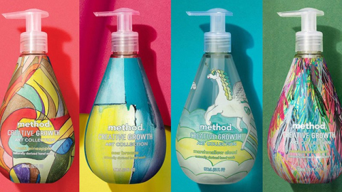 Packaging designers at Method, target Millennials with illustrative identity design