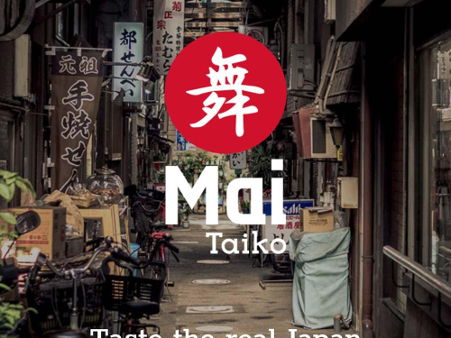 Mai taiko logo strapline