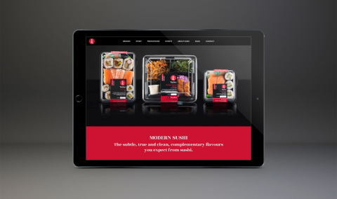 Website design for Taiko foods.